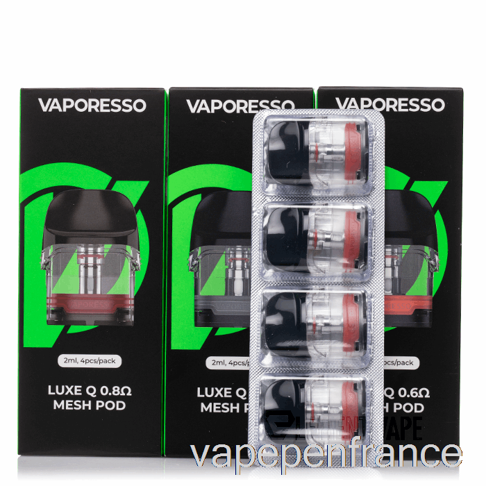 Vaporesso Luxe Q Dosettes De Remplacement 1,2ohm Luxe Q Pods (paquet De 4) Stylo Vape